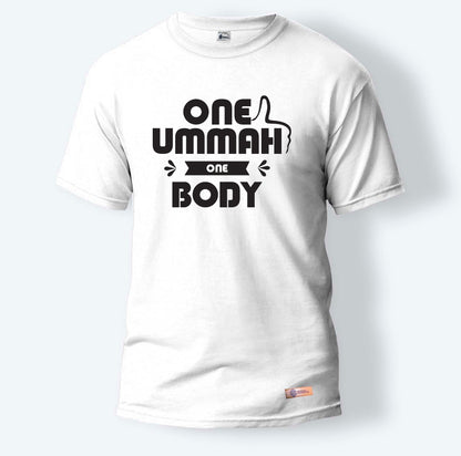 One Ummah One Body | Round Neck T-Shirt for Men